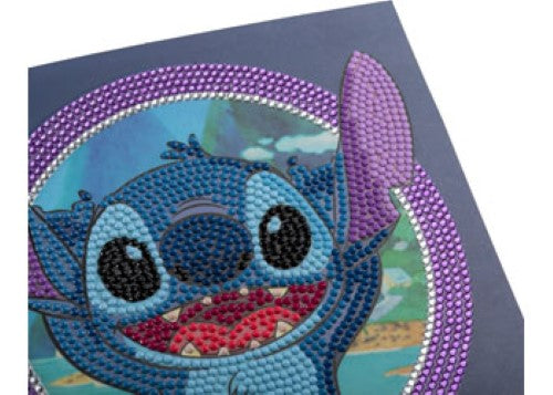 Stitch 18x18cm Crystal Art Card