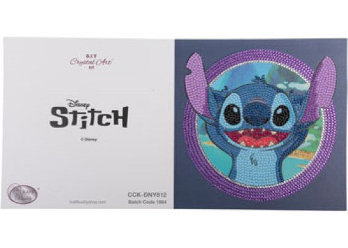 Stitch 18x18cm Crystal Art Card