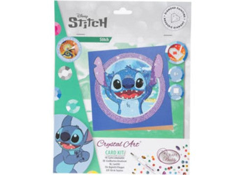 Stitch 18x18cm Crystal Art Card