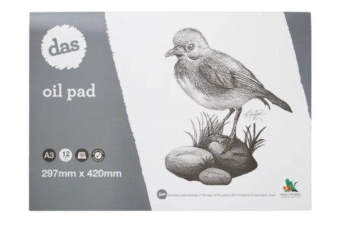 Das 300gsm 12 Sheet Oil Pads- A3
