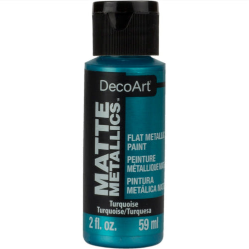 Decoart Matte Metallic Paints 59ml TURQUOISE