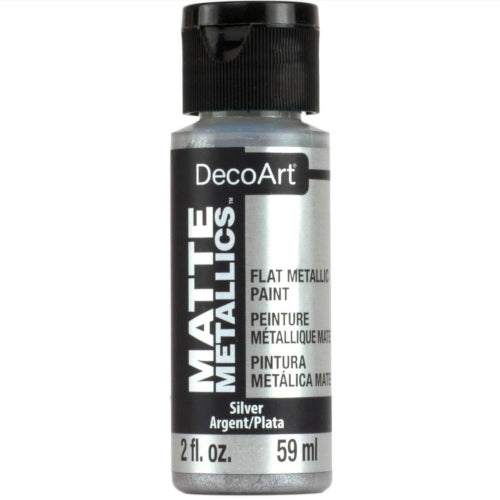 Decoart Matte Metallic Paints 59ml SILVER