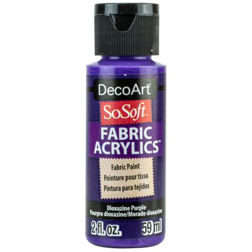 Decoart Sosoft Fabric Paints 59ml DIOX PURPLE