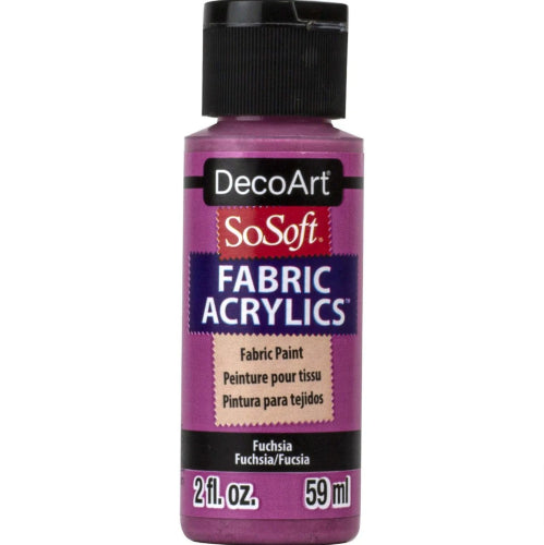 Decoart Sosoft Fabric Paints 59ml FUCHSIA
