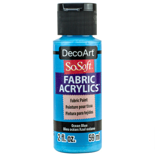 Decoart Sosoft Fabric Paints 59ml OCEAN BLUE