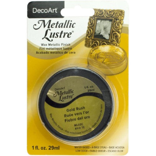 Decoart Metallic Lustre Waxes 59ml GOLD RUSH