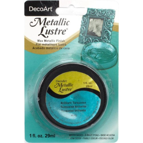Decoart Metallic Lustre Waxes 59ml BRILL TURQU