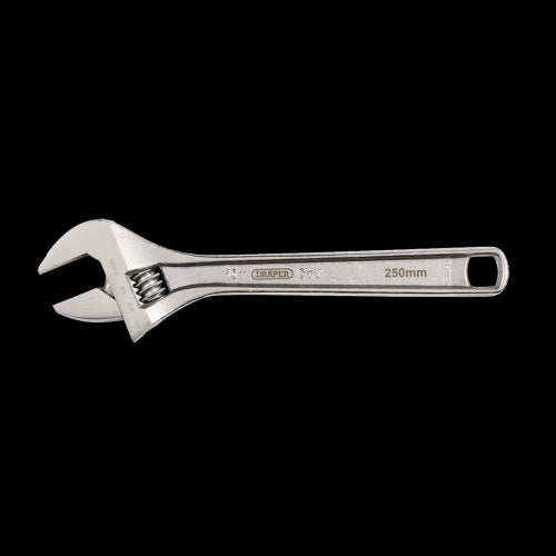 DRAPER 250mm Chrome Plated Adjustable Wrench