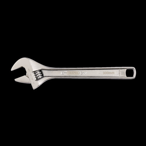 DRAPER 300mm Chrome Plated Adjustable Wrench