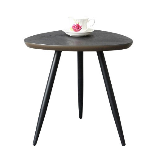 Wooden Side Table - Black - 45cm