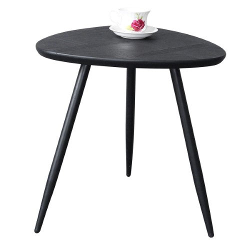 Wooden Side Table - Black - 64cm