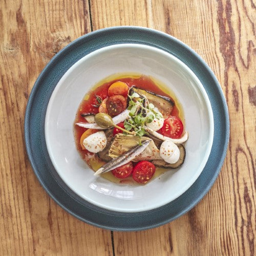 Small Plate 18cm - Powder Pink/Ivory - Emile Henry - Set of 4