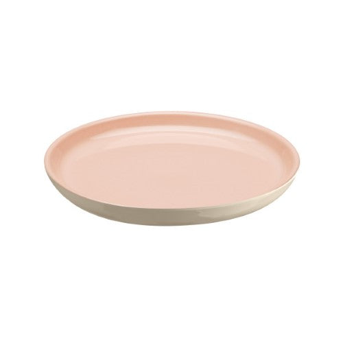 Large Plate 25cm - Powder Pink/Ivory - Emile Henry - Set of 4