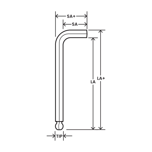 EKLIND 12mm Long Series Ball Hex L-Key