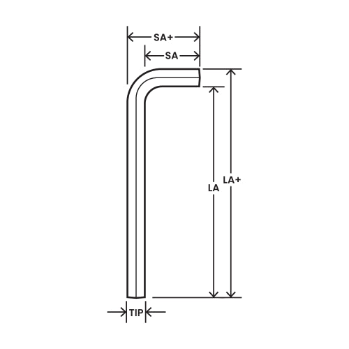 EKLIND 8mm Long Series Hex L-Key