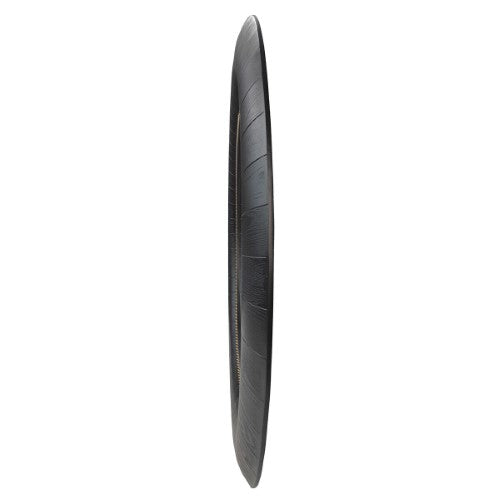 Black Oak & Gold Round Mirror - Oak Veneer - 152cm