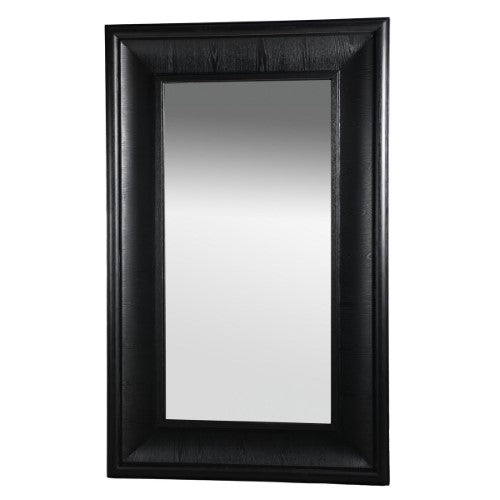 Black Walnut Rectangle Floor Mirror - Oak Veneer - 120cm