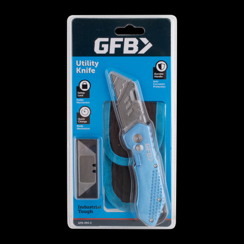 GFB Folding Utility Knife with 5 Spare Blades