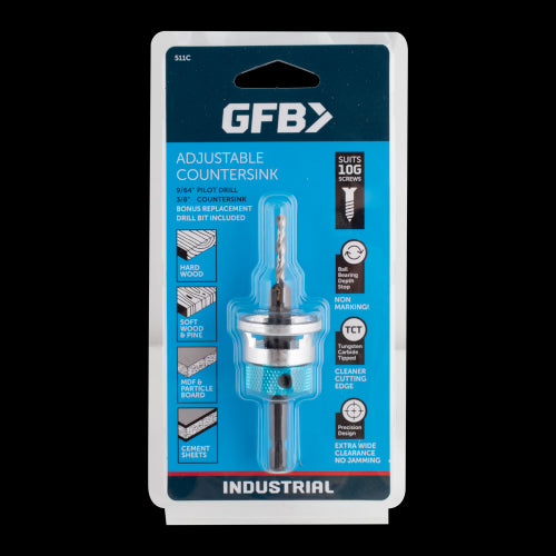 GFB Adjustable Countersink with Depth Gauge (Suits 10G Screws)