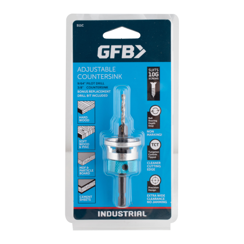 GFB Adjustable Countersink with Depth Gauge (Suits 10G Screws)