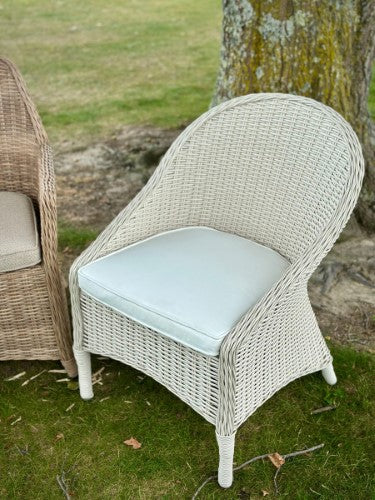 Noosa Outdoor Wicker withoutdoor Seat Cushion - White