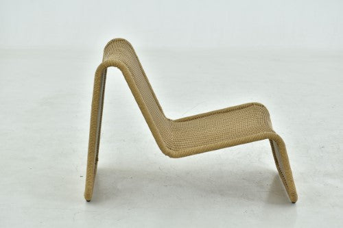 M Relax Outdoor Lounger - Natural - Alu Frame with Outdoor Wicker