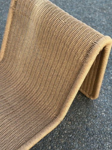 M Relax Outdoor Lounger - Natural - Alu Frame with Outdoor Wicker