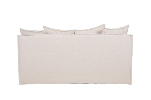 Sydney Slip Cover 2 Seater 6 Cushions - Almond
