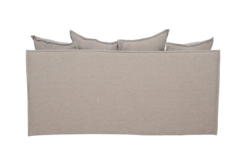 Sydney Slip Cover 2 Seater 6 Cushions - Hazelnut