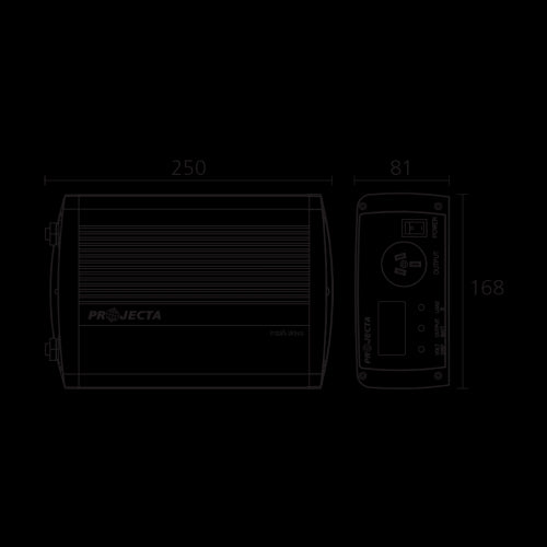 Projecta -Inverter Pure Sine 12v 600w