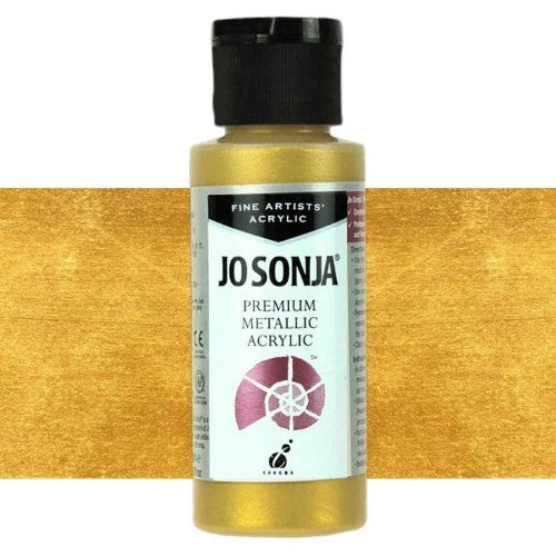 Jo Sonja 60ml Metallic Paints LUSTROUS GOLD
