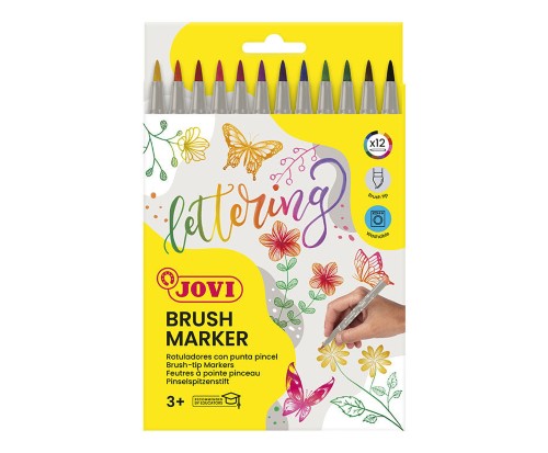 Jovi Lettering Brush Markers Set of 12