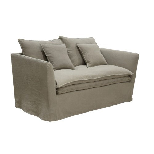 Montigo 2 Seater-Taupe Linen /Cotton Mix