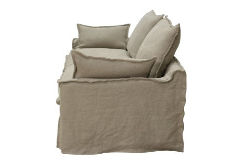 Marseille 2 Seater-Oatmeal 100% Linen