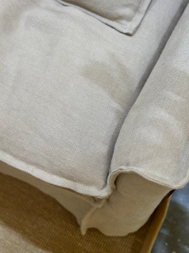 Marseille 2 Seater-Oatmeal 100% Linen