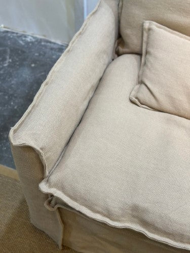 Marseille 2 Seater-Oatmeal 100% Linen