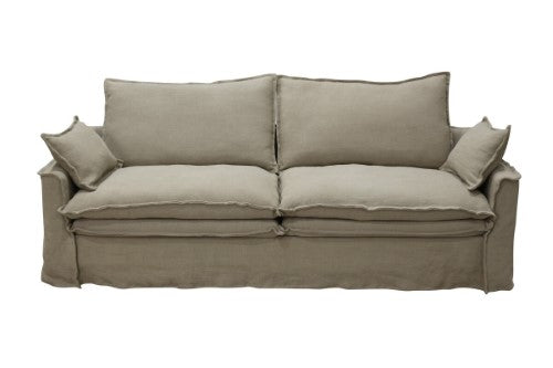 Marseille 3 Seater-Oatmeal 100% Linen