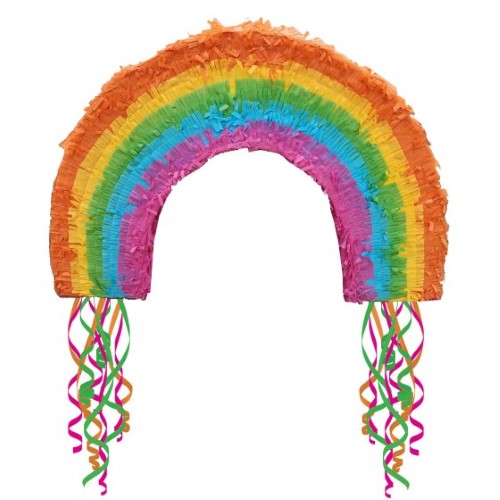 Rainbow 2D Shape Pull String Pinata