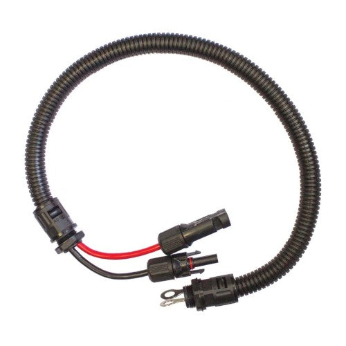 MC4 PLUG AND SOCKET TO 8MM RING TERMINALS - 600MM