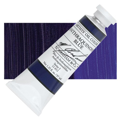 M Graham 37ml Artists' Oil Paints ANTHRAQUINONE BLUE