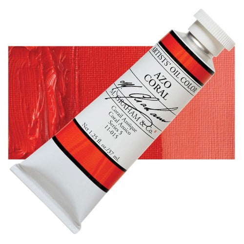 M Graham 37ml Artists' Oil Paints AZO CORAL