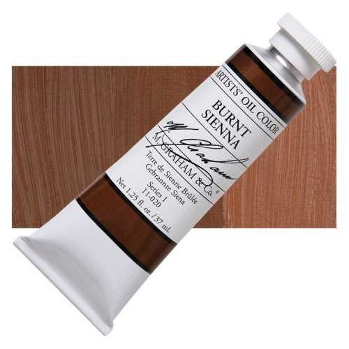 M Graham 37ml Artists' Oil Paints BURNT SIENNA
