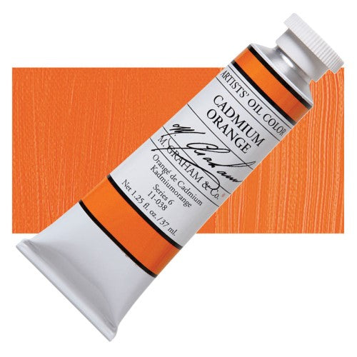 M Graham 37ml Artists' Oil Paints CADMIUM ORANGE