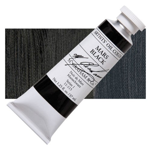 M Graham 37ml Artists' Oil Paints MARS BLACK