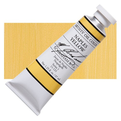 M Graham 37ml Artists' Oil Paints NAPLES YELLOW