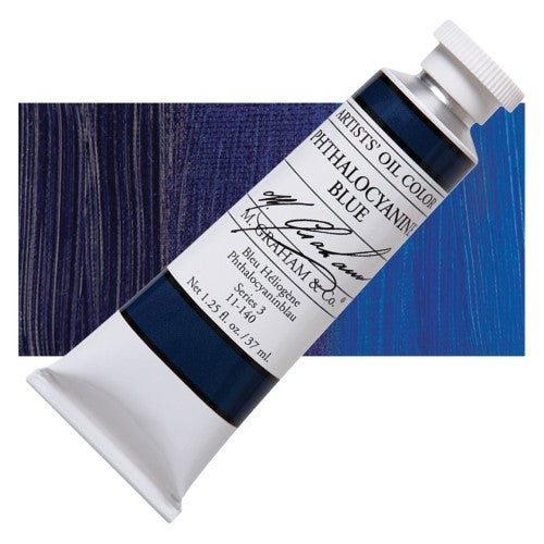 M Graham 37ml Artists' Oil Paints PHTHALO BLUE