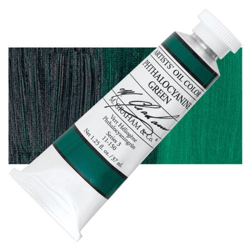 M Graham 37ml Artists' Oil Paints PHTHALO GREEN