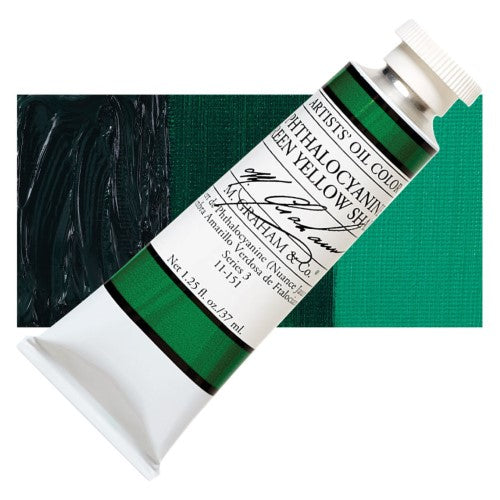 M Graham 37ml Artists' Oil Paints PHTHALO GRN YLW SHADE