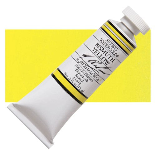 M Graham 15ml Artists' Watercolour Paints BISMUTH YELLOW