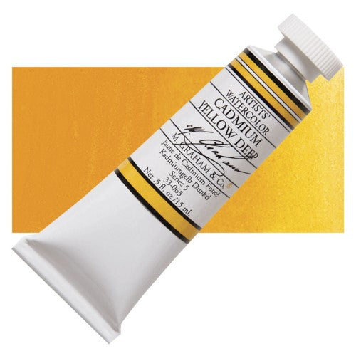 M Graham 15ml Artists' Watercolour Paints CADMIUM YELLOW DEEP